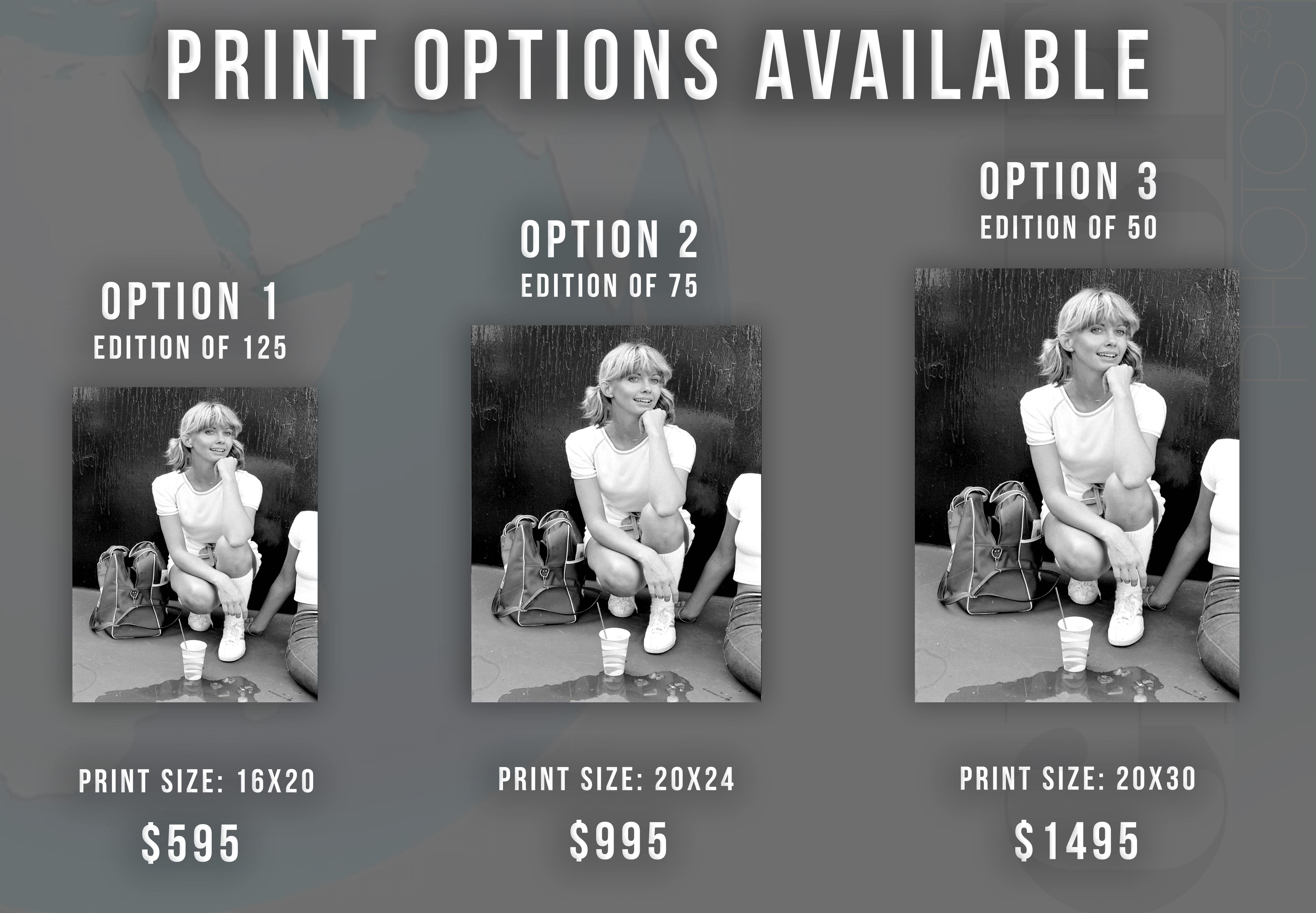 Olivia Newton-John Candid Portrait Globe Photos Fine Art Print - Photograph by Phil Roach