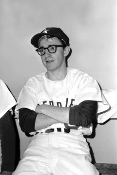 Vintage Woody Allen in Baseball Uniform Fine Art Print