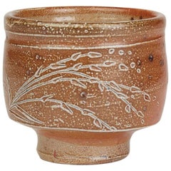 Phil Rogers Studio Poterie sculptée Yunomi 20ème siècle