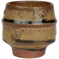 Phil Rogers Studio Pottery Spiral Detail Yunomi, 20th Century