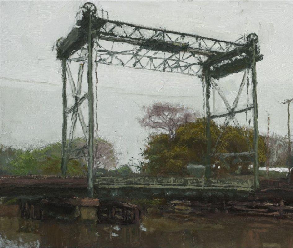 Draw Bridge - Painting by Phil Sandusky