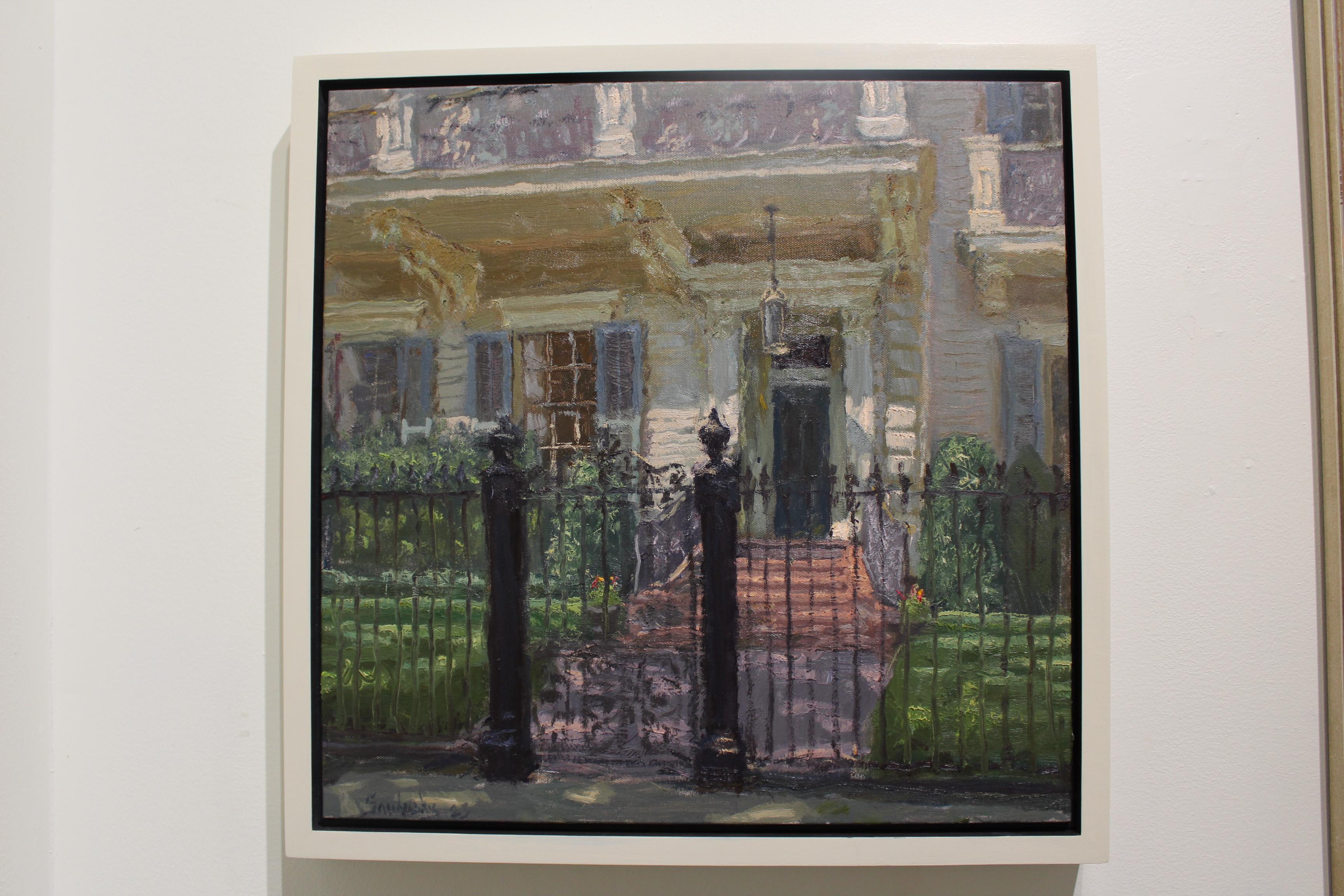 House on Jackson Avenue - Painting by Phil Sandusky