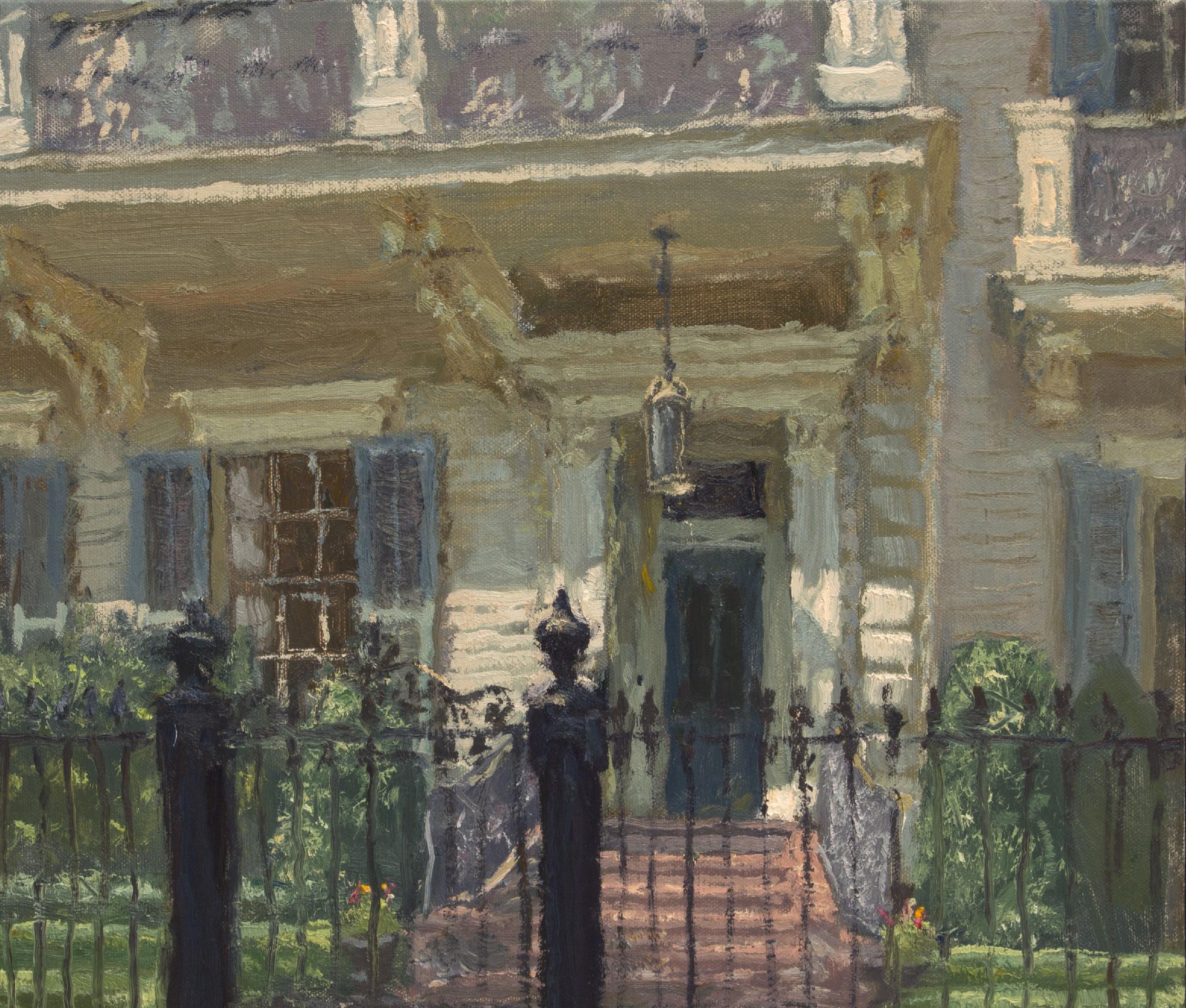 House on Jackson Avenue - Impressionist Painting by Phil Sandusky