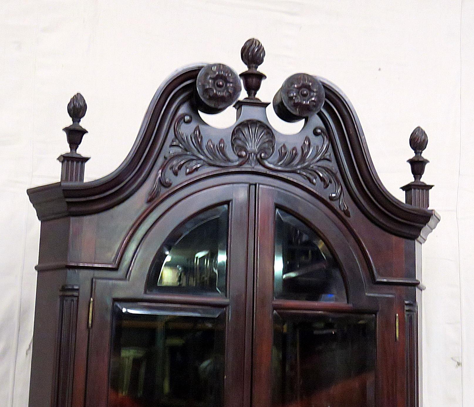 chippendale corner cabinet