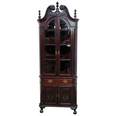 Philadelphia Centennial Chippendale Style Corner Cabinet