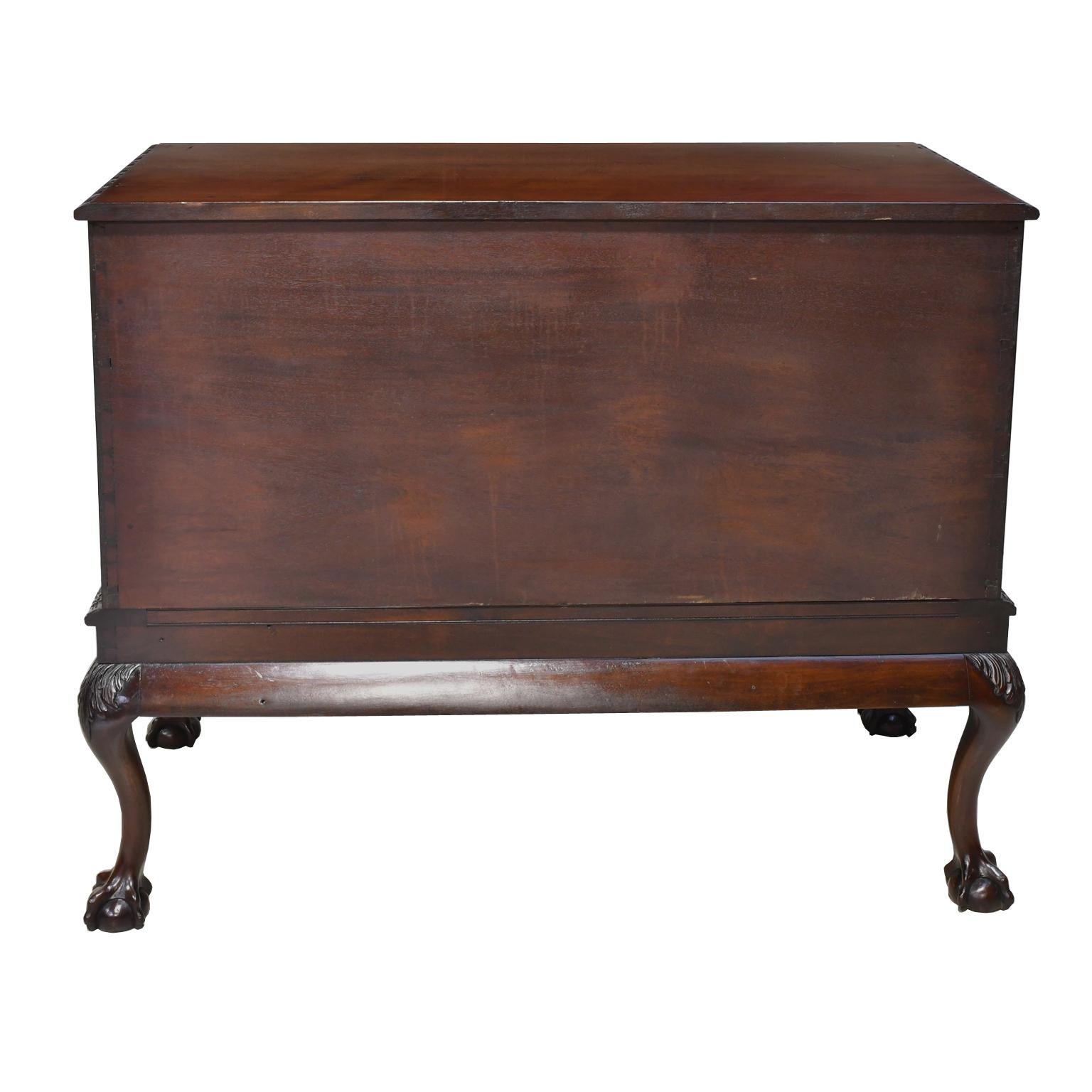 Philadelphia Centennial Mahogany Chest on Stand with Ball and Claw Feet For Sale 13