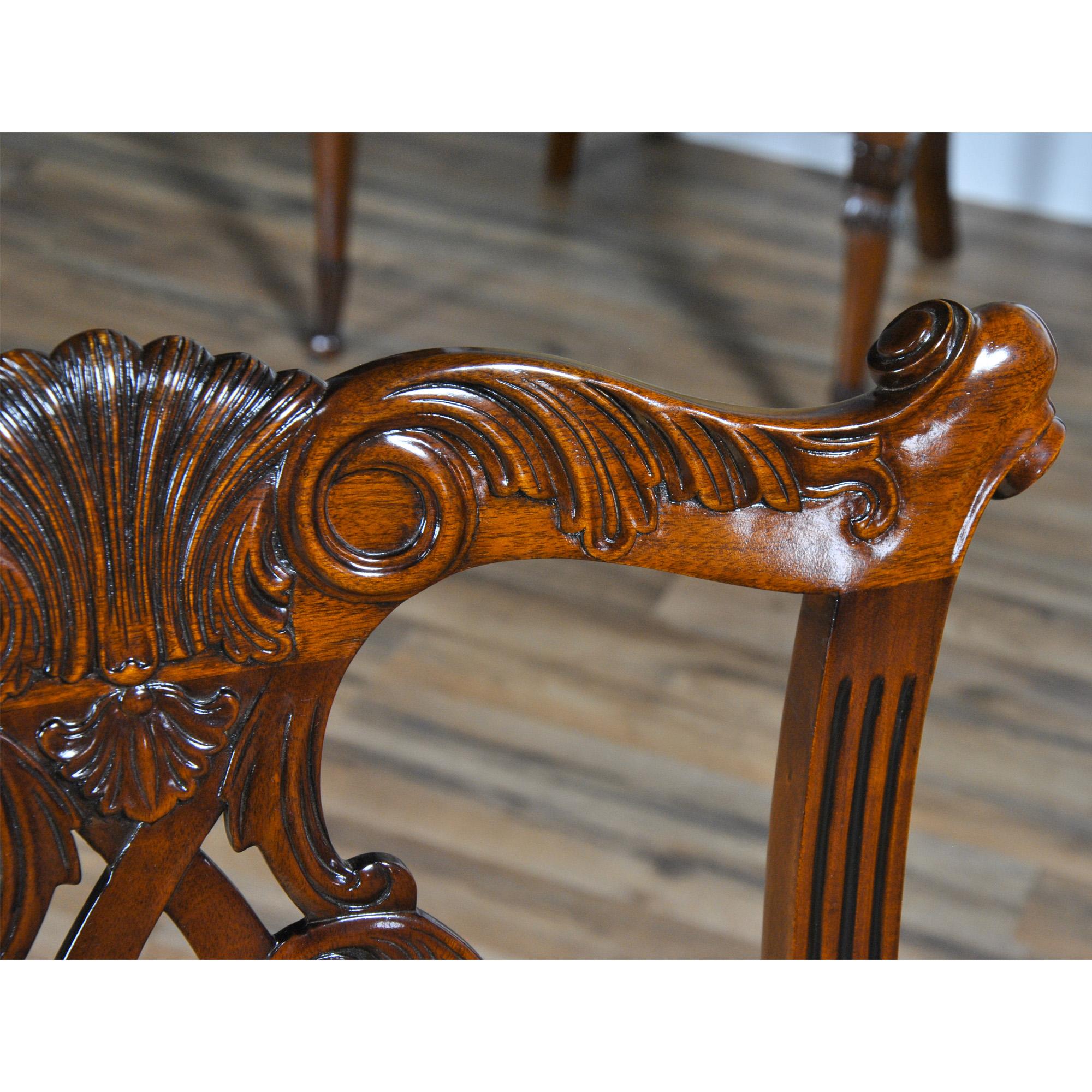 Chaises Chippendale de Philadelphie, ensemble de 10 pièces en vente 9