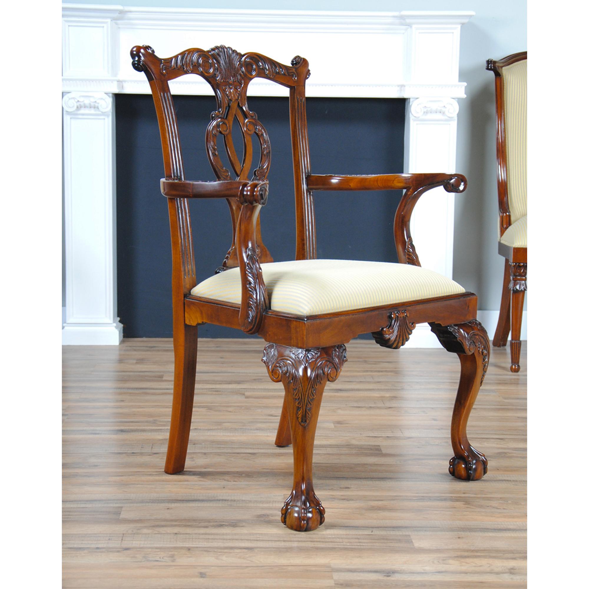 XXIe siècle et contemporain Chaises Chippendale de Philadelphie, ensemble de 10 pièces  en vente