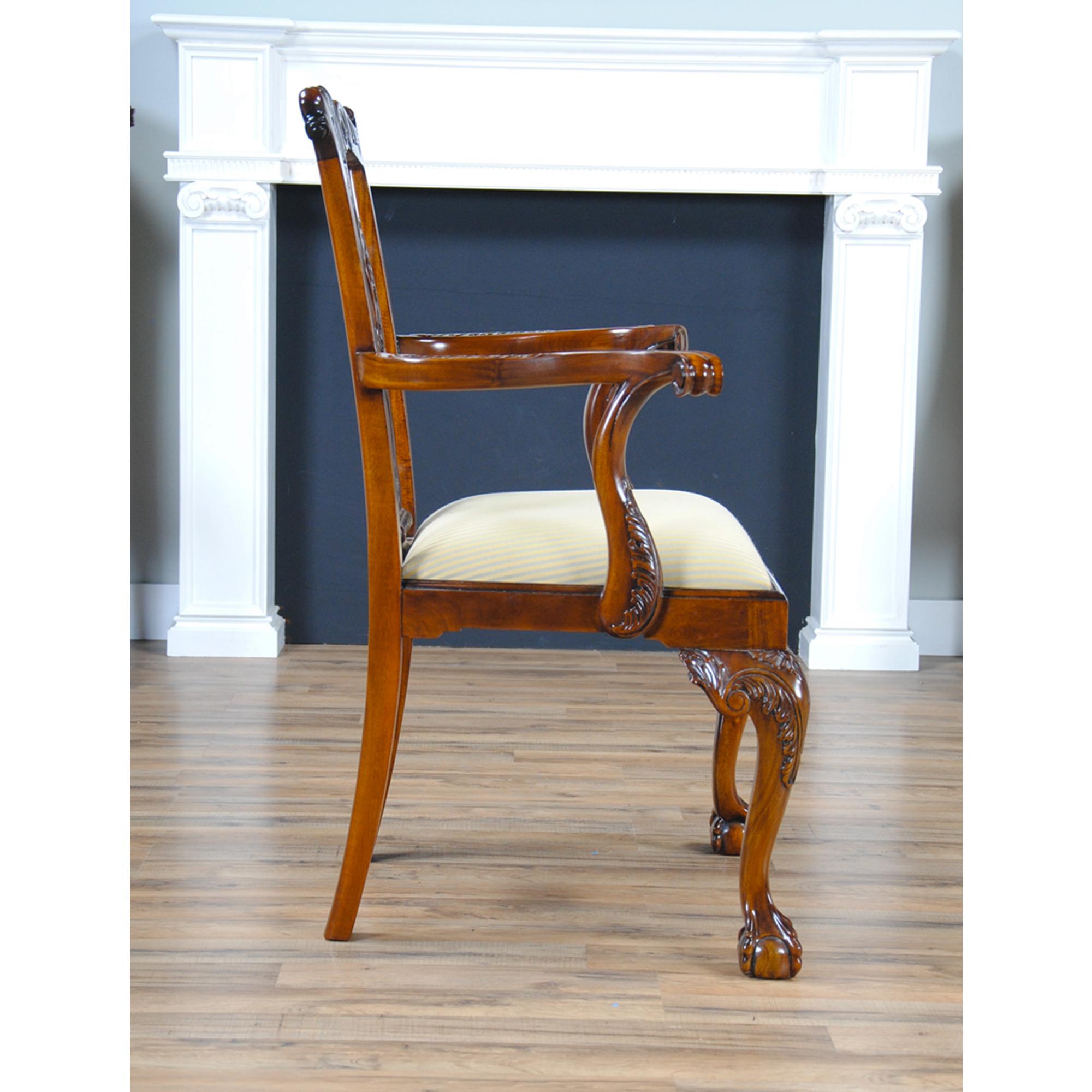 Mahogany Philadelphia Chippendale Chairs, Set of 10 For Sale