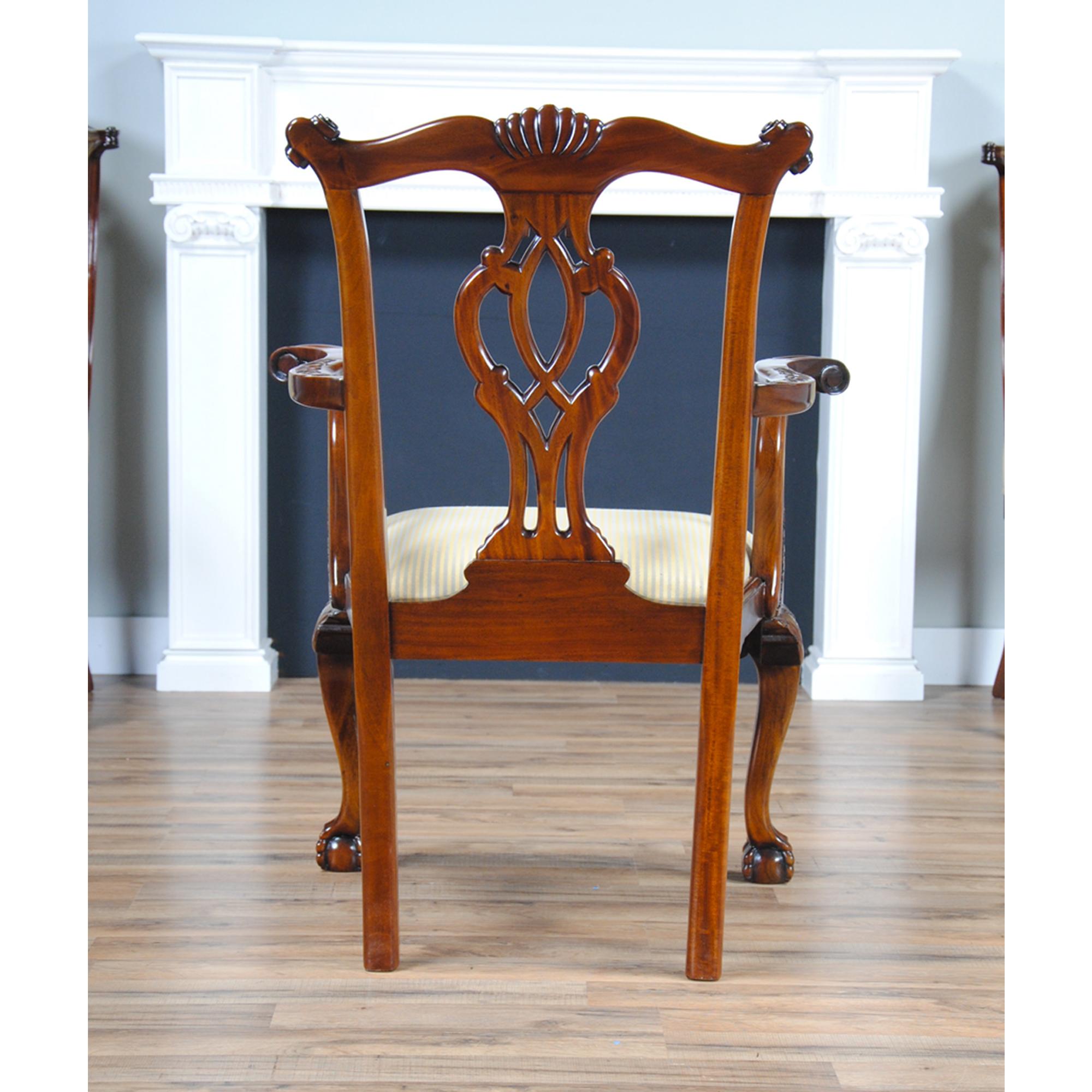 Philadelphia Chippendale Chairs, Set of 10 For Sale 1