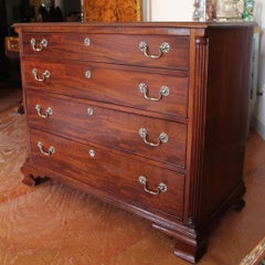 Philadelphia Chippendale Figured Mahogany Chest Of Drawers