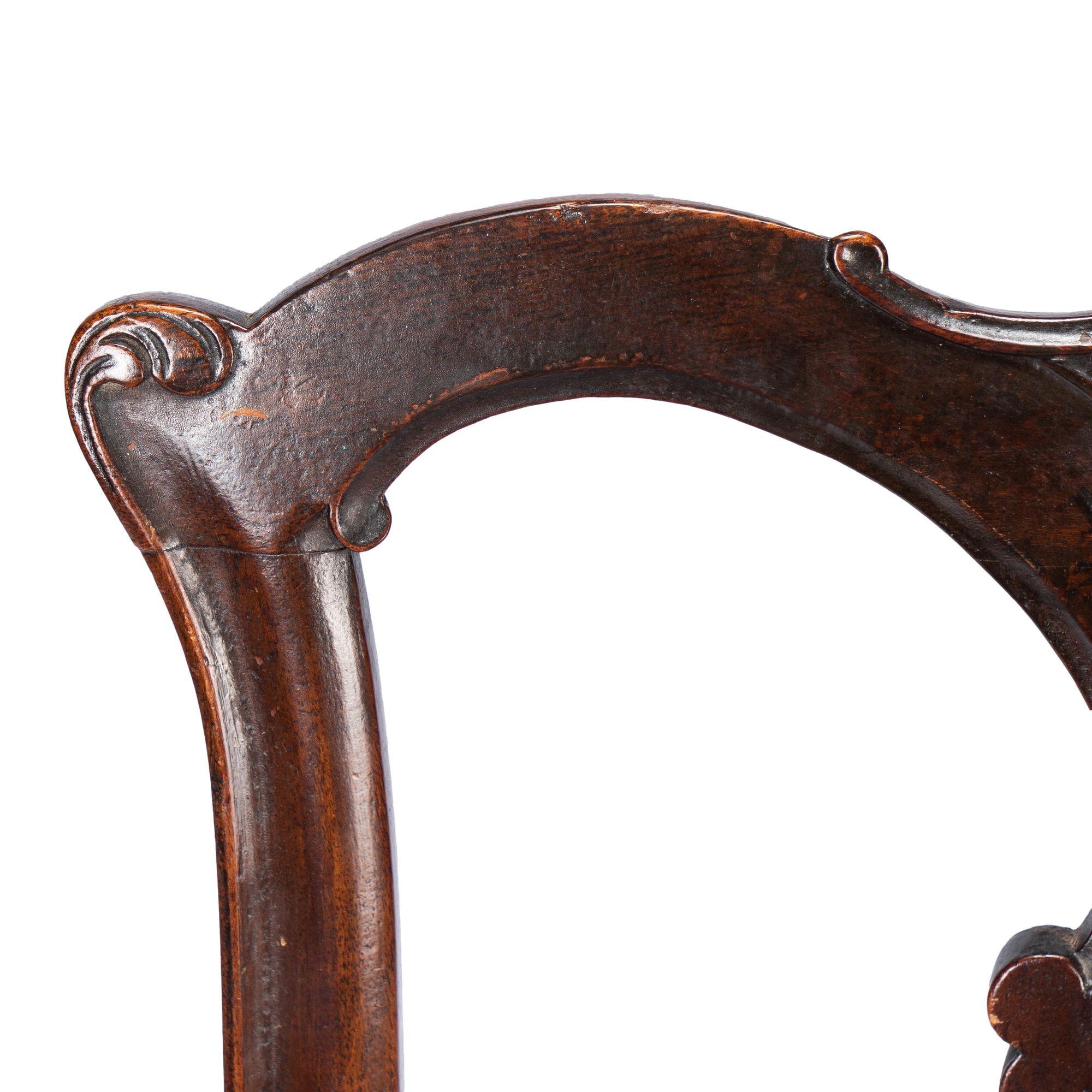Philadelphia Chippendale Mahogany Slip Seat Side Chair by Thomas Tuft, 1770 2