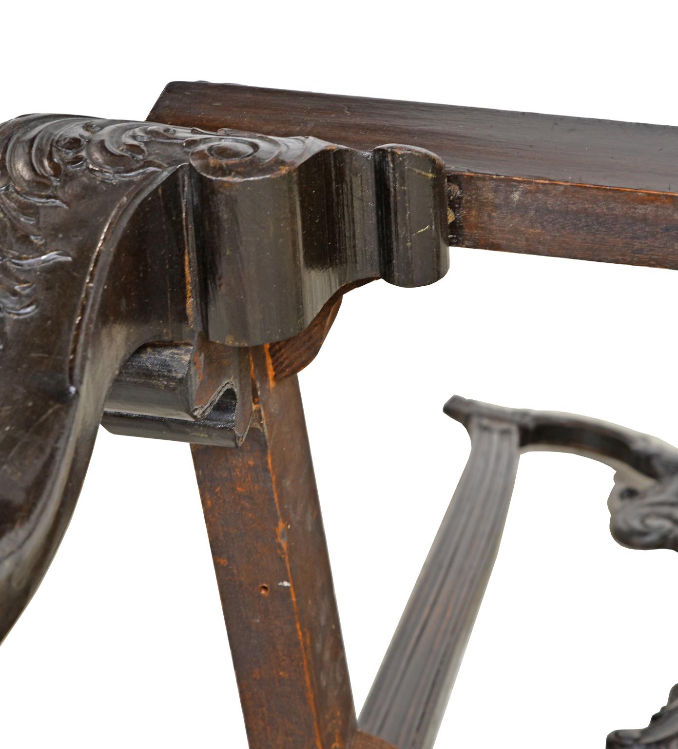 Philadelphia-Stuhl im Chippendale-Stil mit geschnitzter Bandlehne, um 1840 im Angebot 8