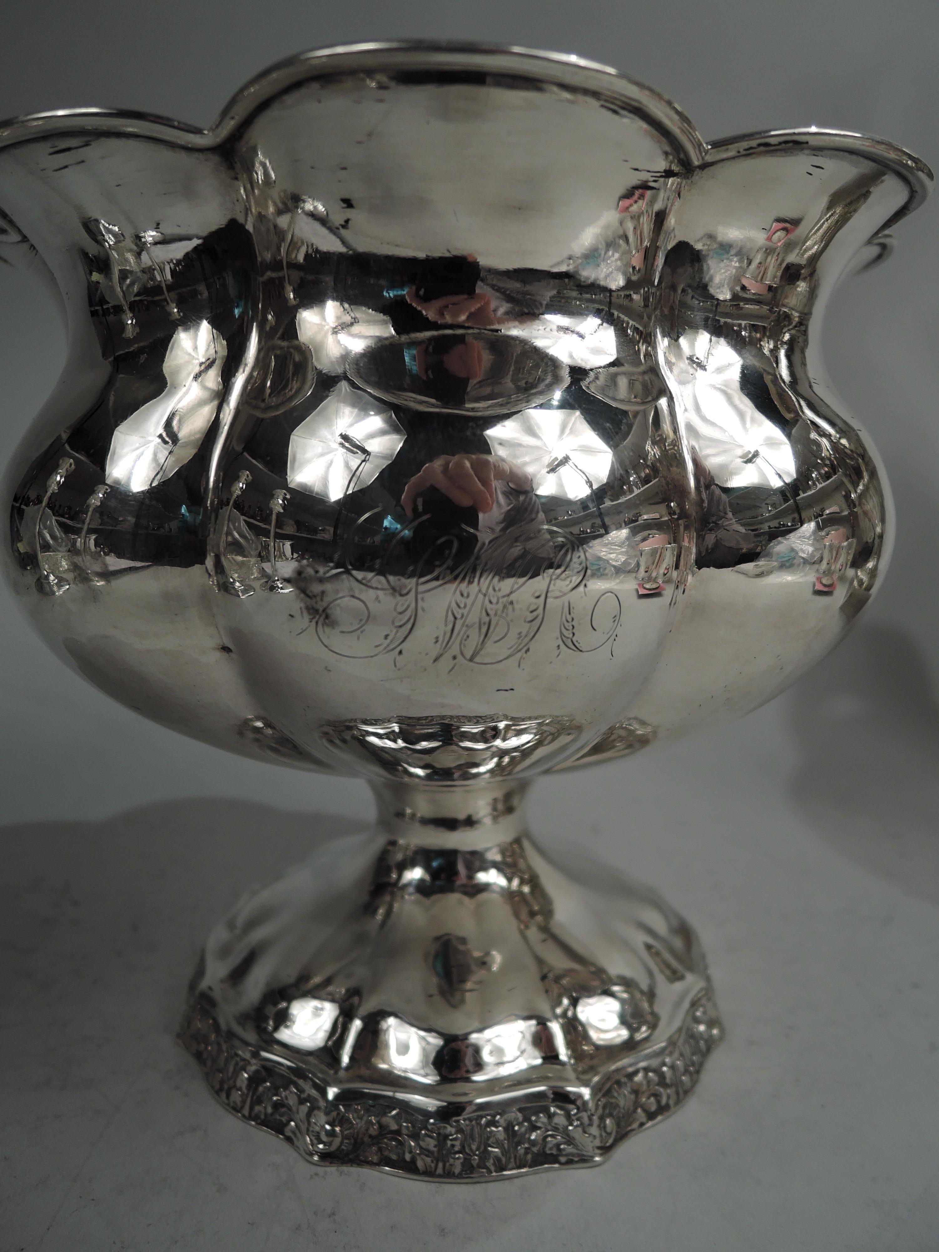 American Philadelphia Classical Coin Silver Bowl by Thomas Fletcher