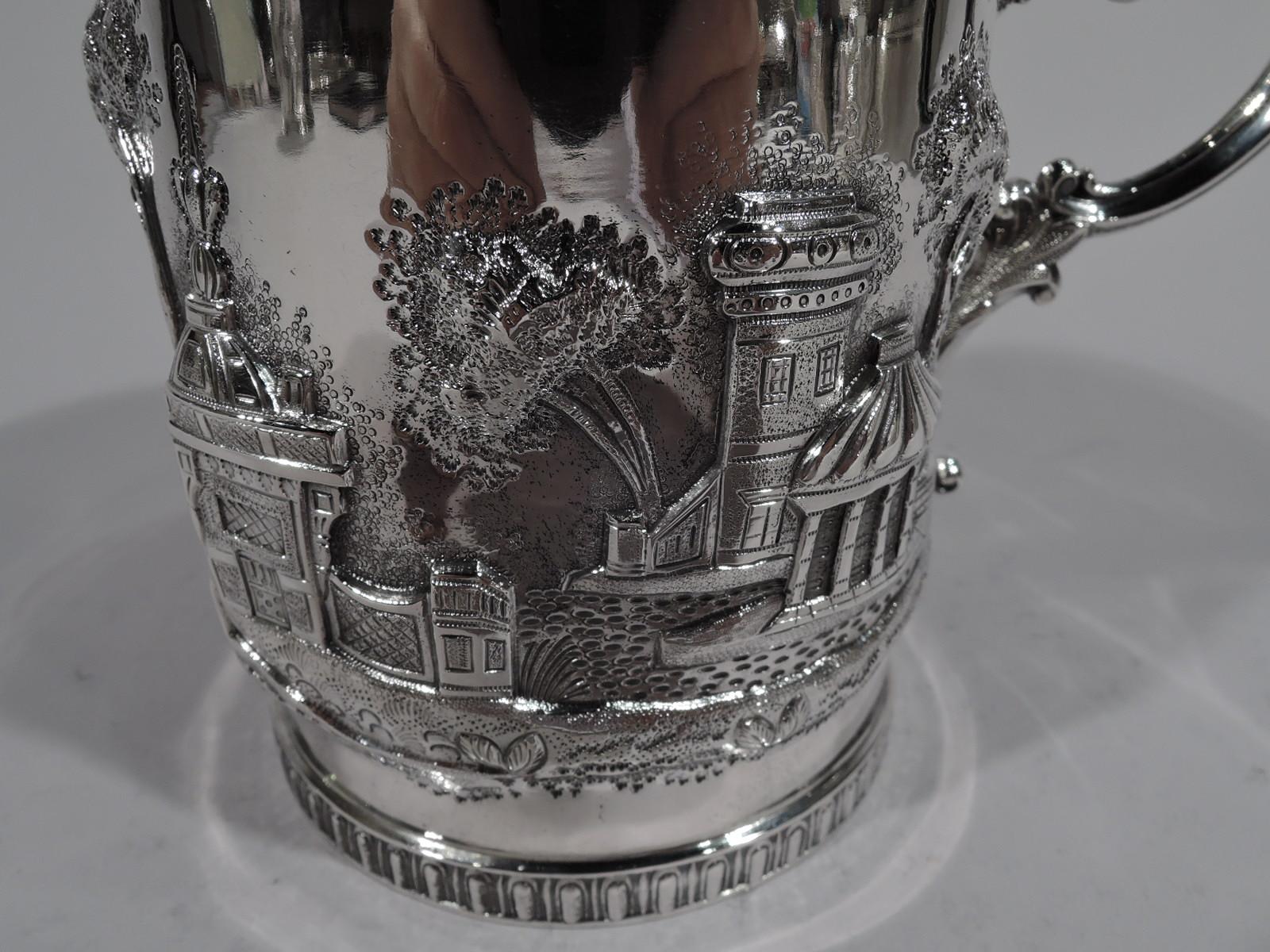 Philadelphia Coin Silver Baby Cup with Fantasy Turrets and Pagodas 1