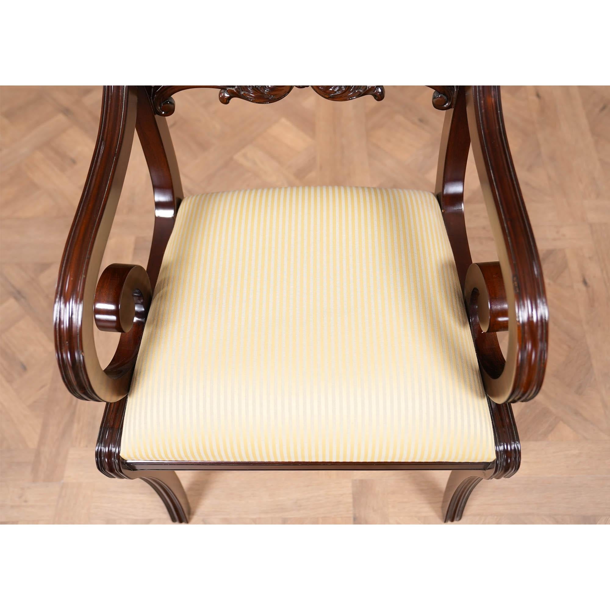 Chaises Empire de Philadelphie, ensemble de 10 pièces en vente 5