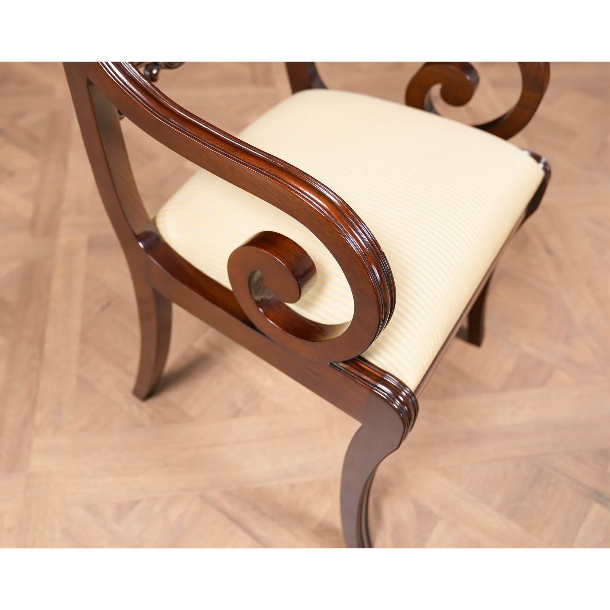 Chaises Empire de Philadelphie, ensemble de 10 pièces en vente 6