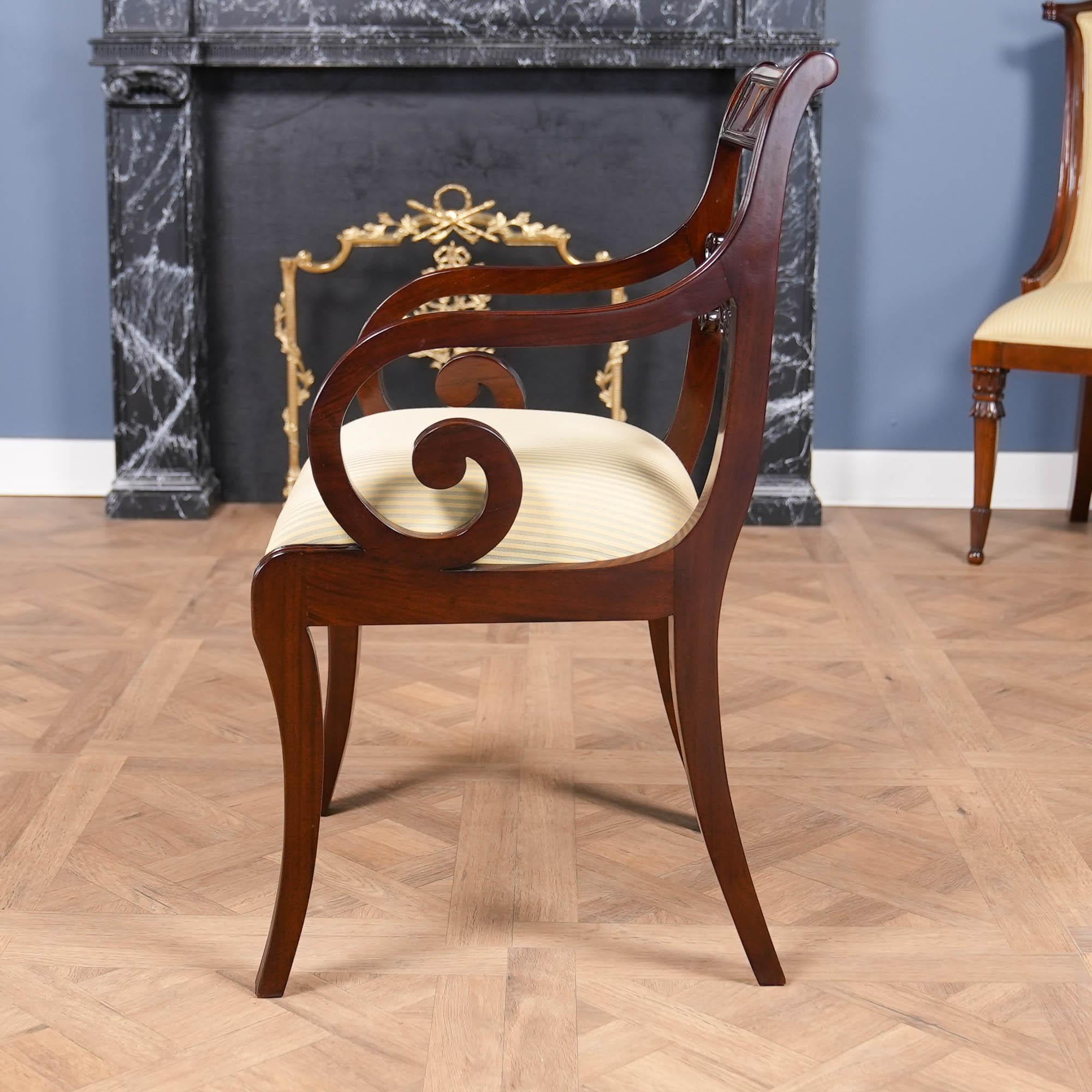 XXIe siècle et contemporain Chaises Empire de Philadelphie, ensemble de 10 pièces en vente