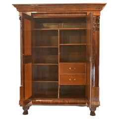 Philadelphia Federal Wardrobe / Armoire in West Indies Mahogany c. !820