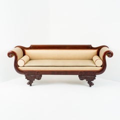 Philadelphia Neoclassic Upholstered Mahogany Sofa, 1830