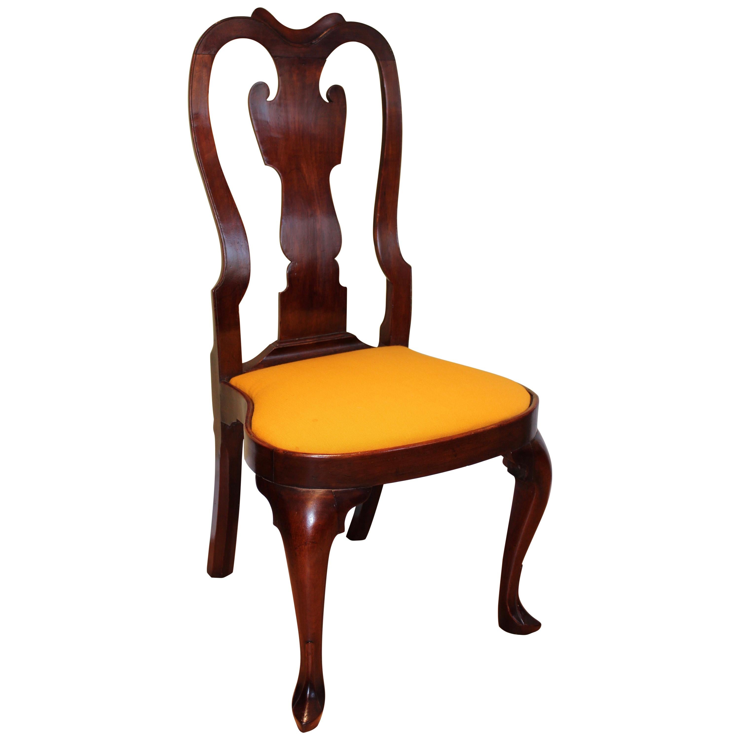 Chaise d'appoint à assise ballon Queen Anne de Philadelphie
