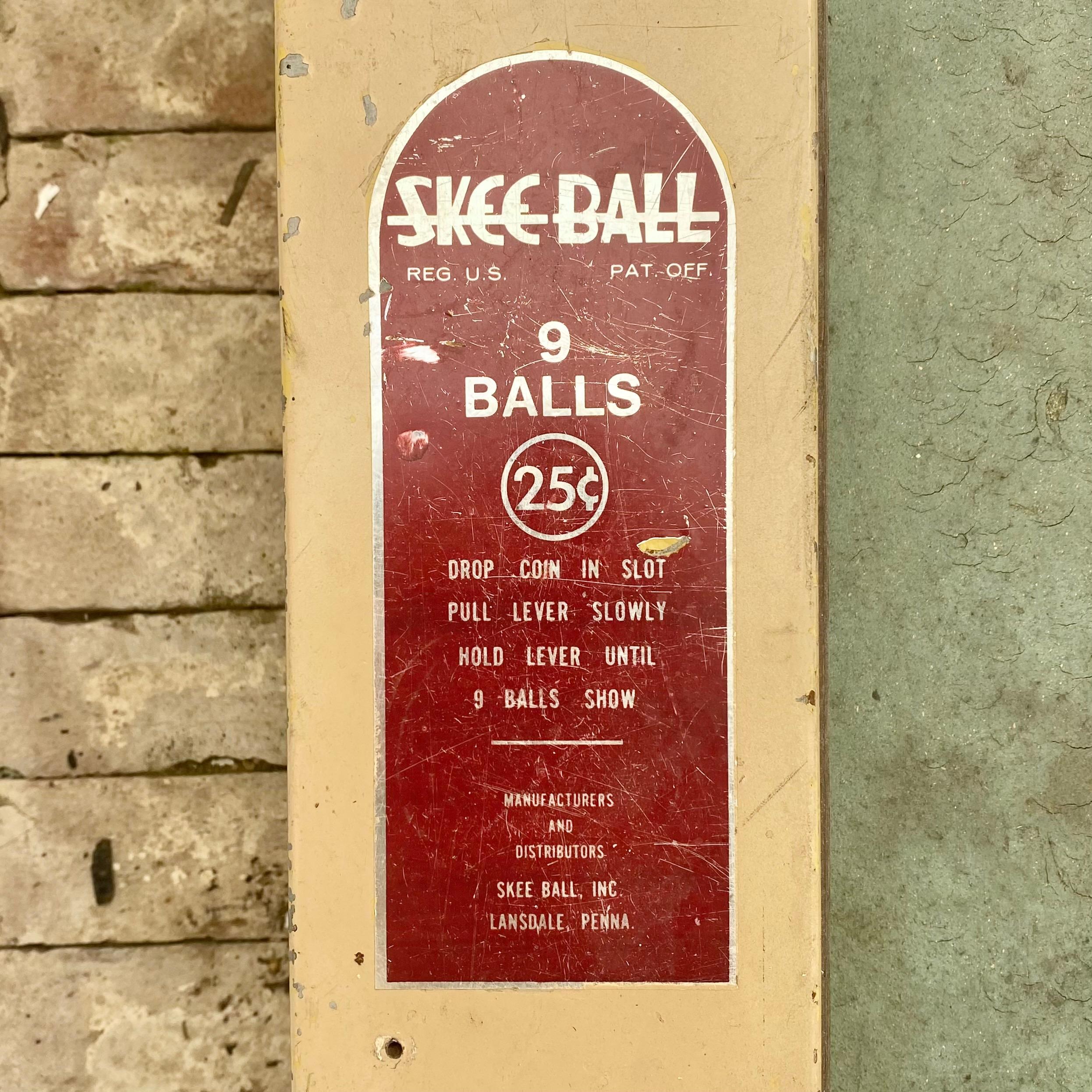 antique skee ball machine for sale