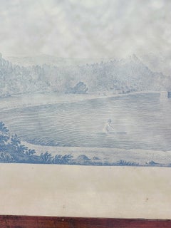 Philae Island, framed engraving, XIXth century