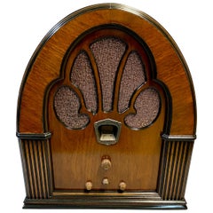 Used Philco Restored Tube Radio Model 70 Cathedral '1933' with MiniJack for Bluetooth