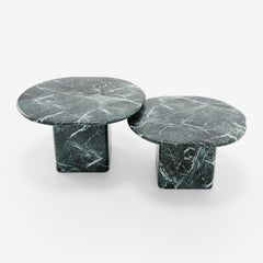 PHILIA Green Marble Coffee Table Set