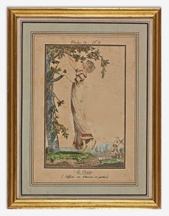 The Cherries - Etching by Philibert-Louis Debucourt - 1797