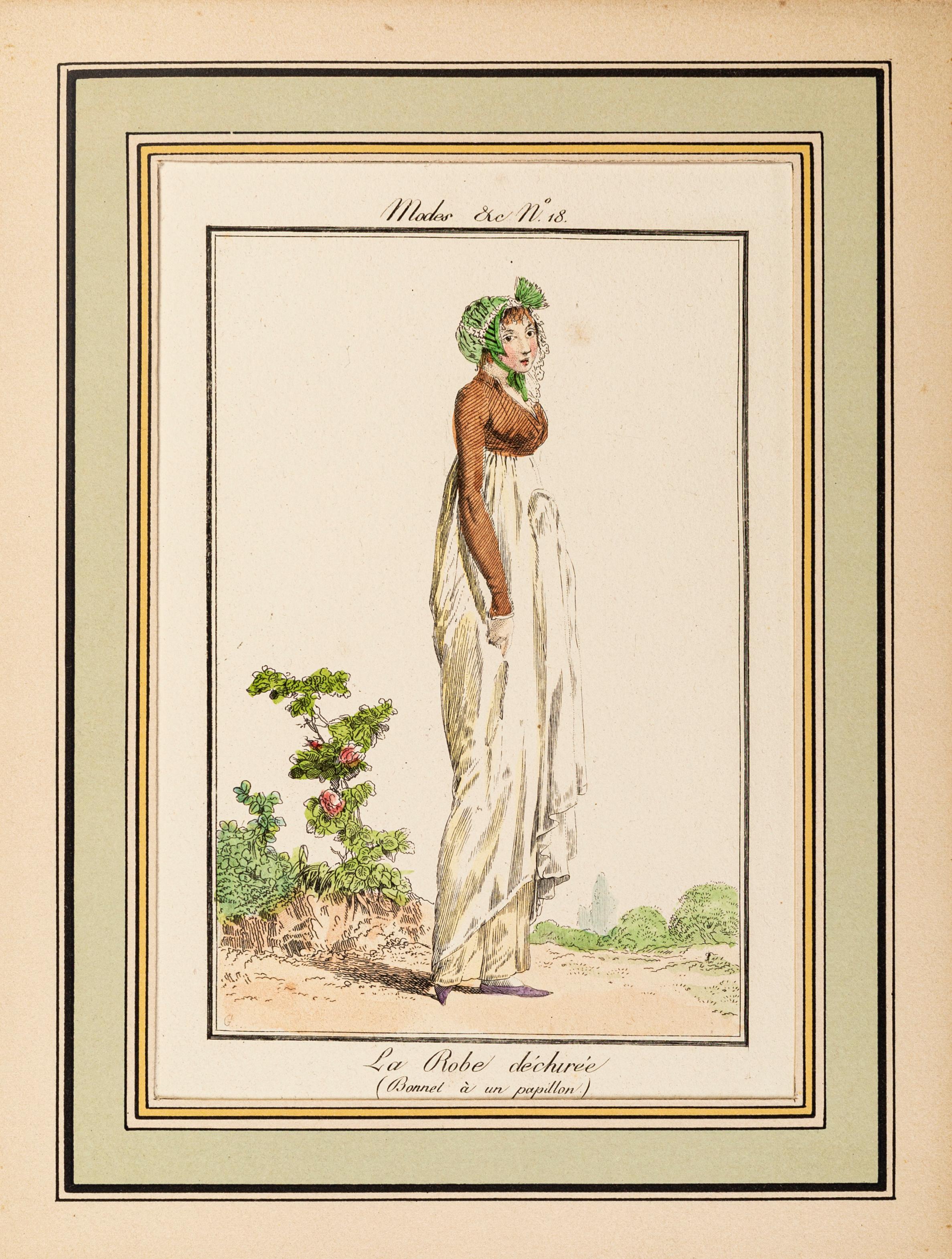 The Torn Dress - From Modes et Manières du jour à Paris à la fin du 18e siècle.. - Print by Philibert-Louis Debucourt
