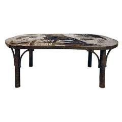 Philip & Kelvin Laverne "Chan 140" Coffee Table 1960s 'Signed on Top'