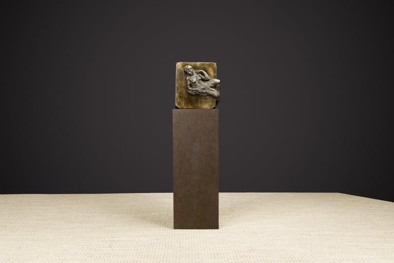 Philip and Kelvin LaVerne 'Aphrodite' Bronze Sculpture on Pedestal, 1960s Signed 10