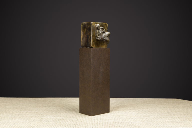 Philip and Kelvin LaVerne 'Aphrodite' Bronze Sculpture on Pedestal, 1960s Signed 11