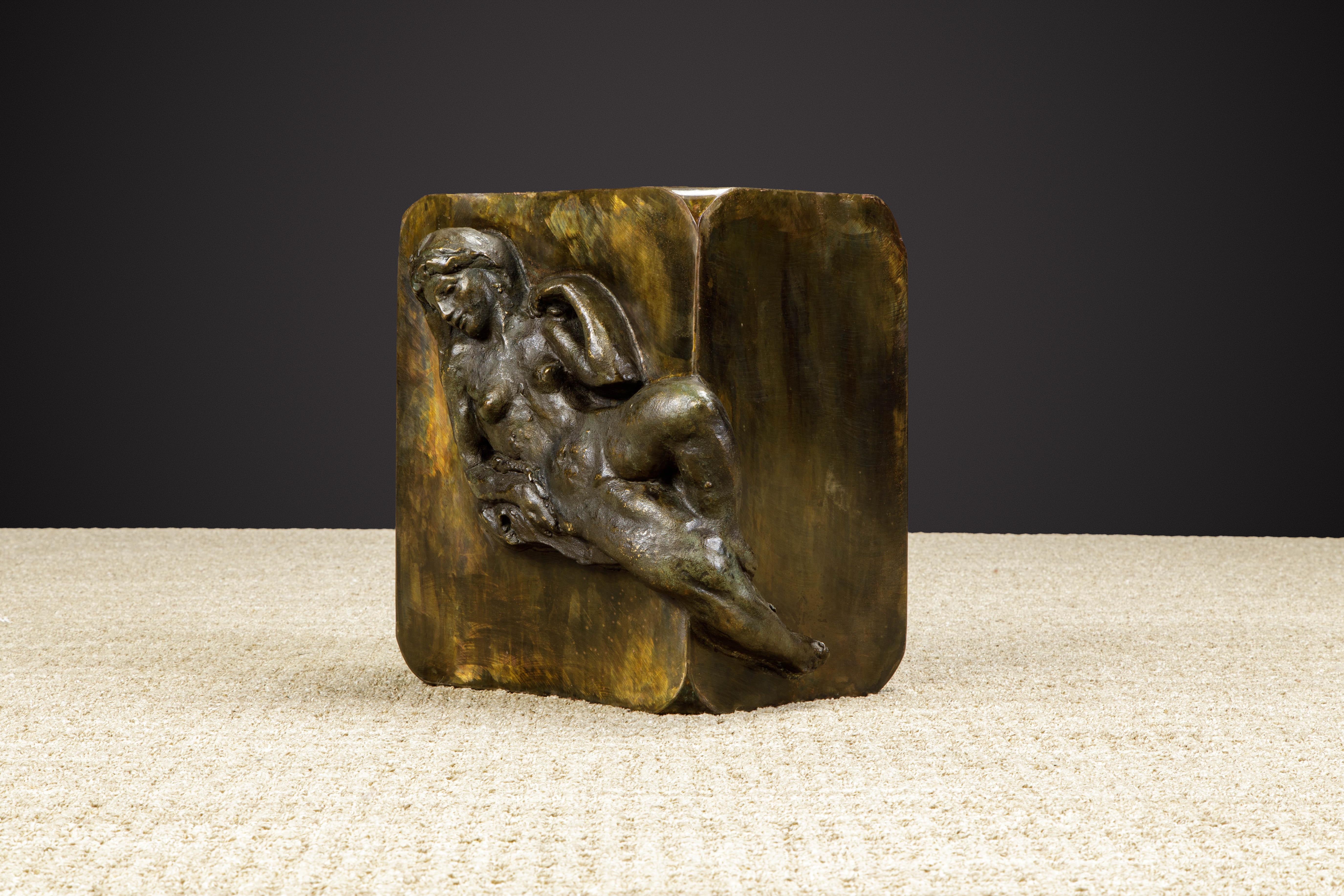 Philip and Kelvin LaVerne 'Aphrodite' Bronze Sculpture on Pedestal, 1960s Signed 3