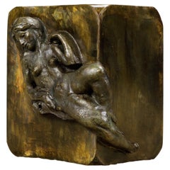 Sculpture en bronze « Aphrodite » de Philip et Kelvin LaVerne sur piédestal, signée, années 1960