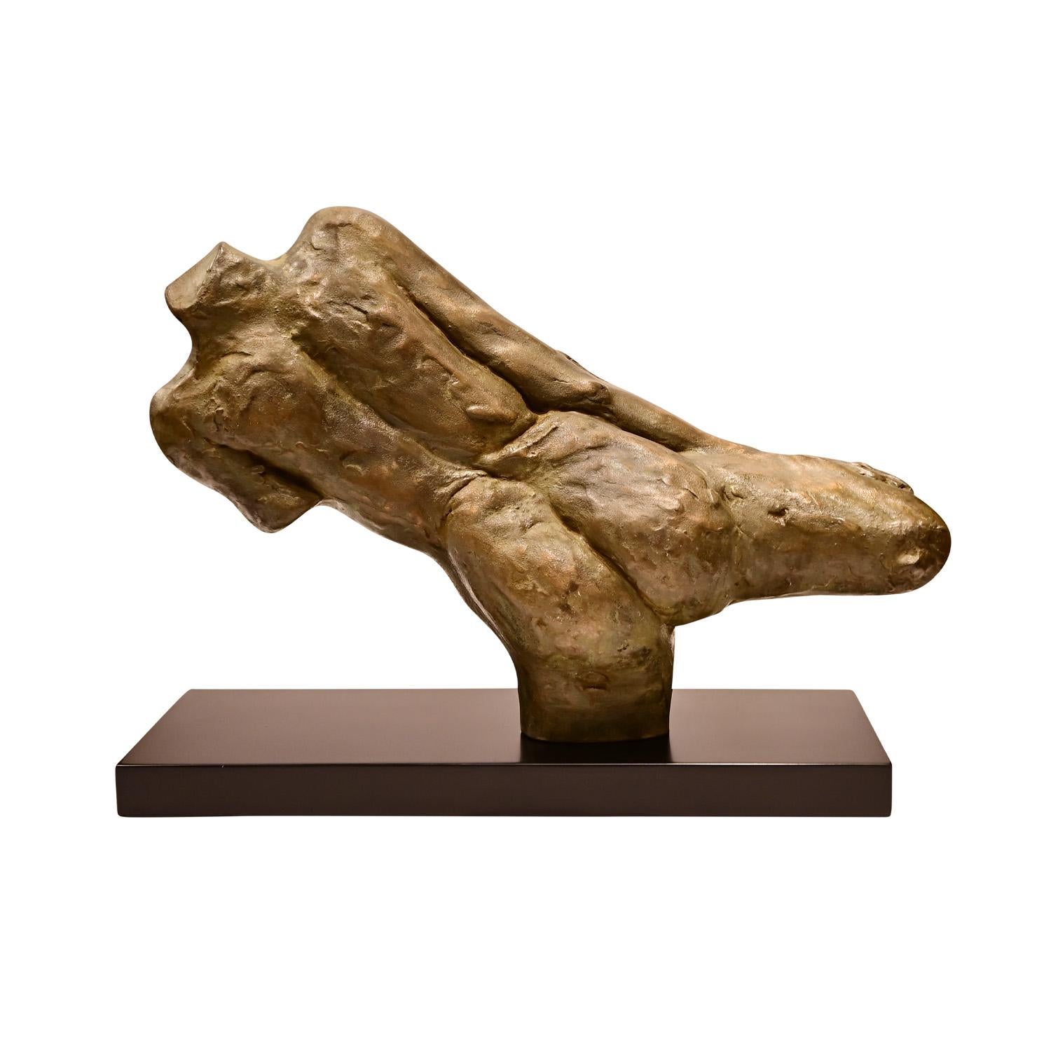 American Philip and Kelvin LaVerne Arabesque Torso Sculpture in Bronze 1970s Signed For Sale