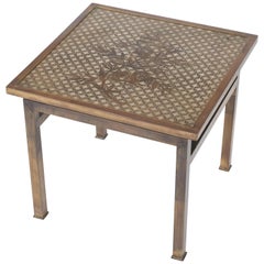 Philip and Kelvin LaVerne Bronze Kuan Su Side Table