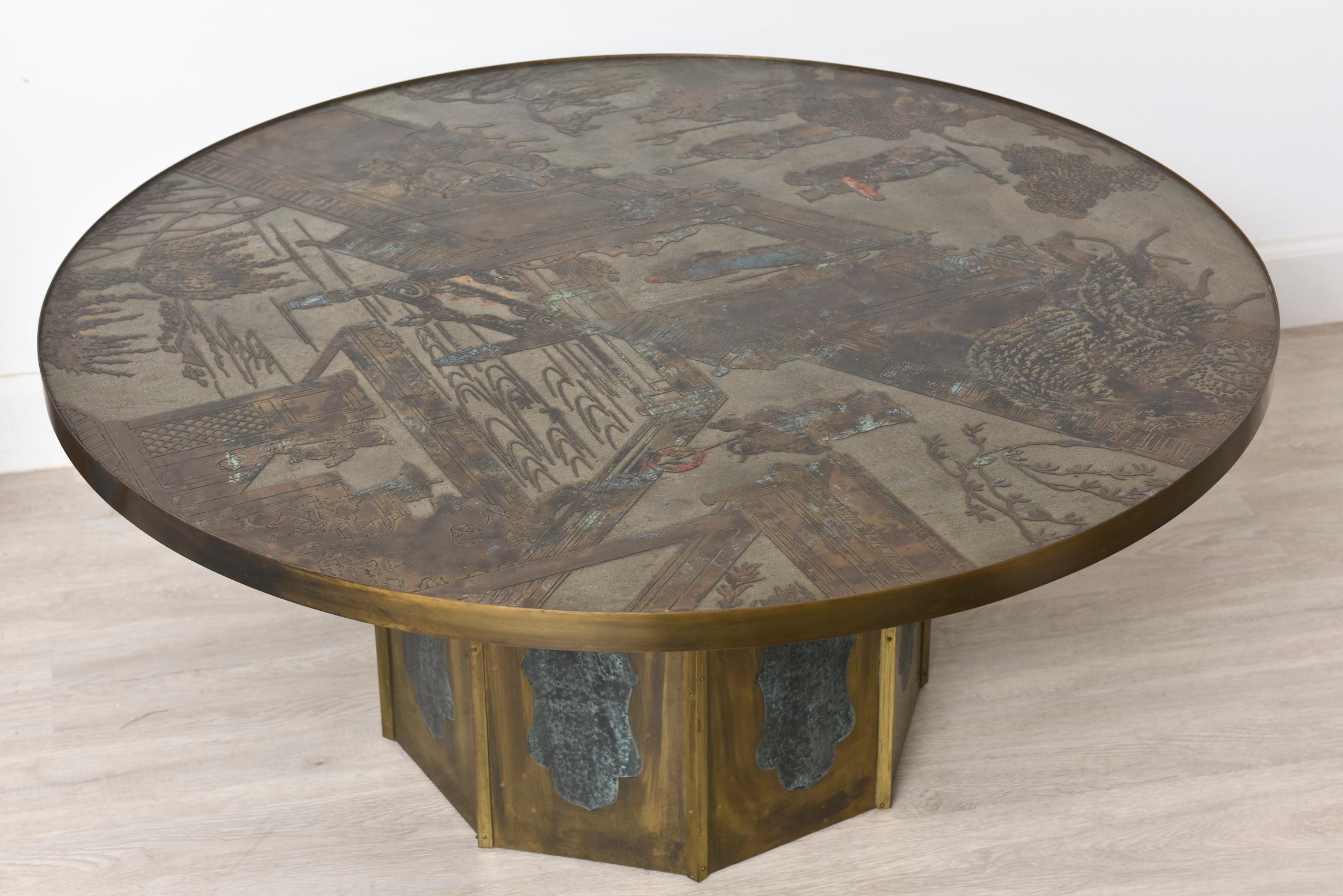 Hand-Crafted Philip and Kelvin LaVerne Chan Coffee Table, 1960s