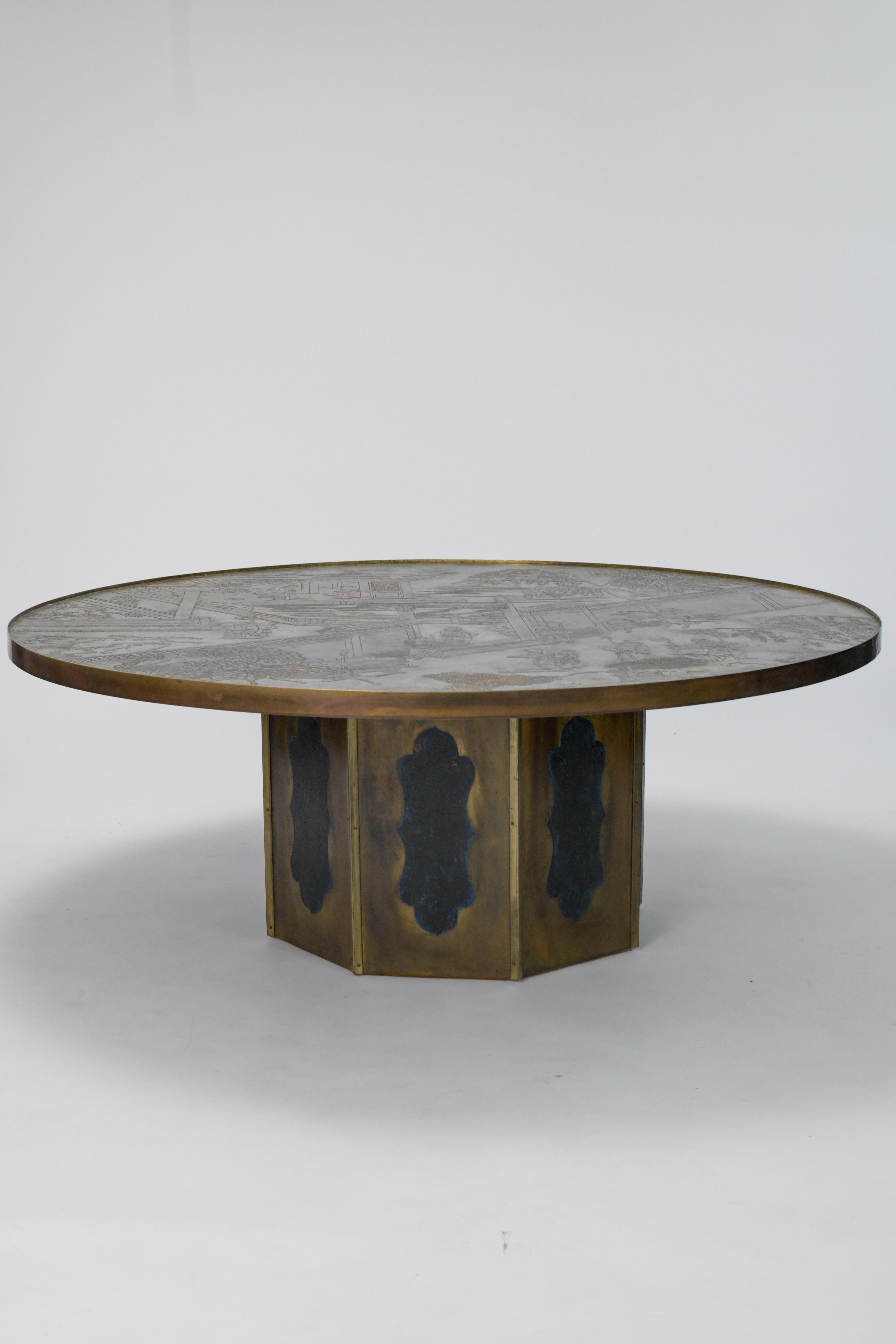 Mid-Century Modern Philip and Kelvin Laverne Chan Coffee Table  For Sale