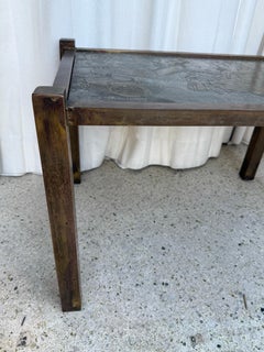 Philip and Kelvin LaVerne Chan Rectangular Side Table in Bronze