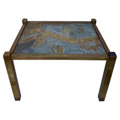 Philip and Kelvin LaVerne Chan Rectangular Side Table in Bronze