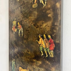 Philip and Kelvin LaVerne "Chinese Peasants"  Bronze Wall Plaque