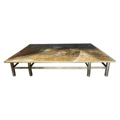 Philip and Kelvin LaVerne Coffee Cocktail Table, Custom Made Monumental