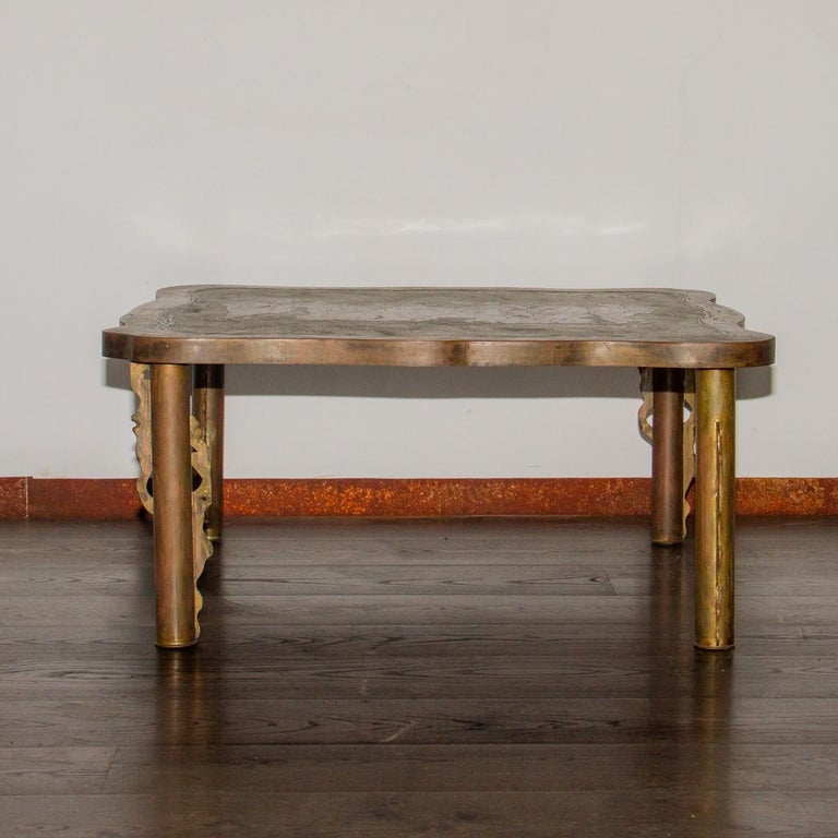 Philip and Kelvin LaVerne Coffee Table, 1960s For Sale 5