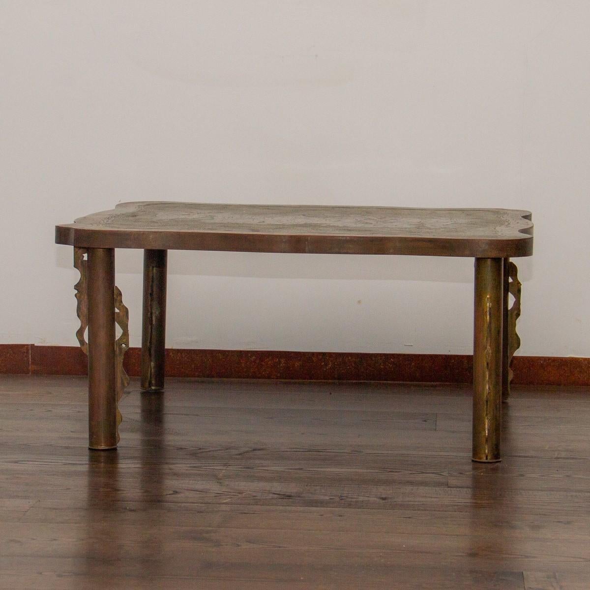 Mid-20th Century Philip and Kelvin LaVerne Coffee Table, 1960s