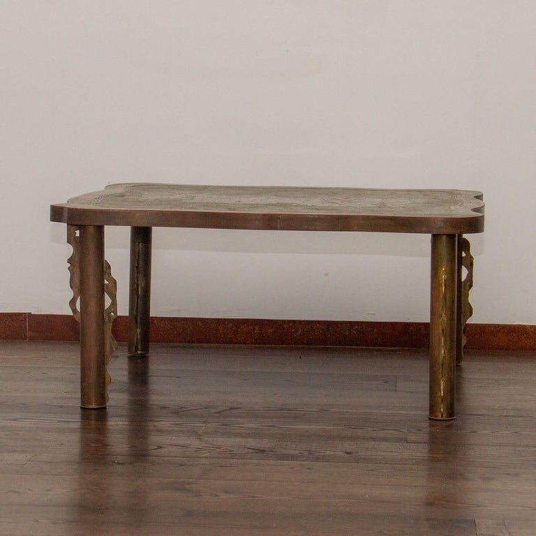 Mid-20th Century Philip and Kelvin LaVerne Coffee Table, 1960s For Sale