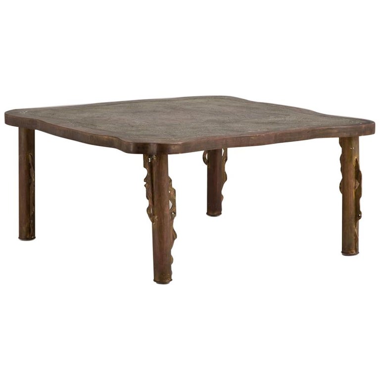 Philip and Kelvin LaVerne Coffee Table, 1960s For Sale at 1stDibs