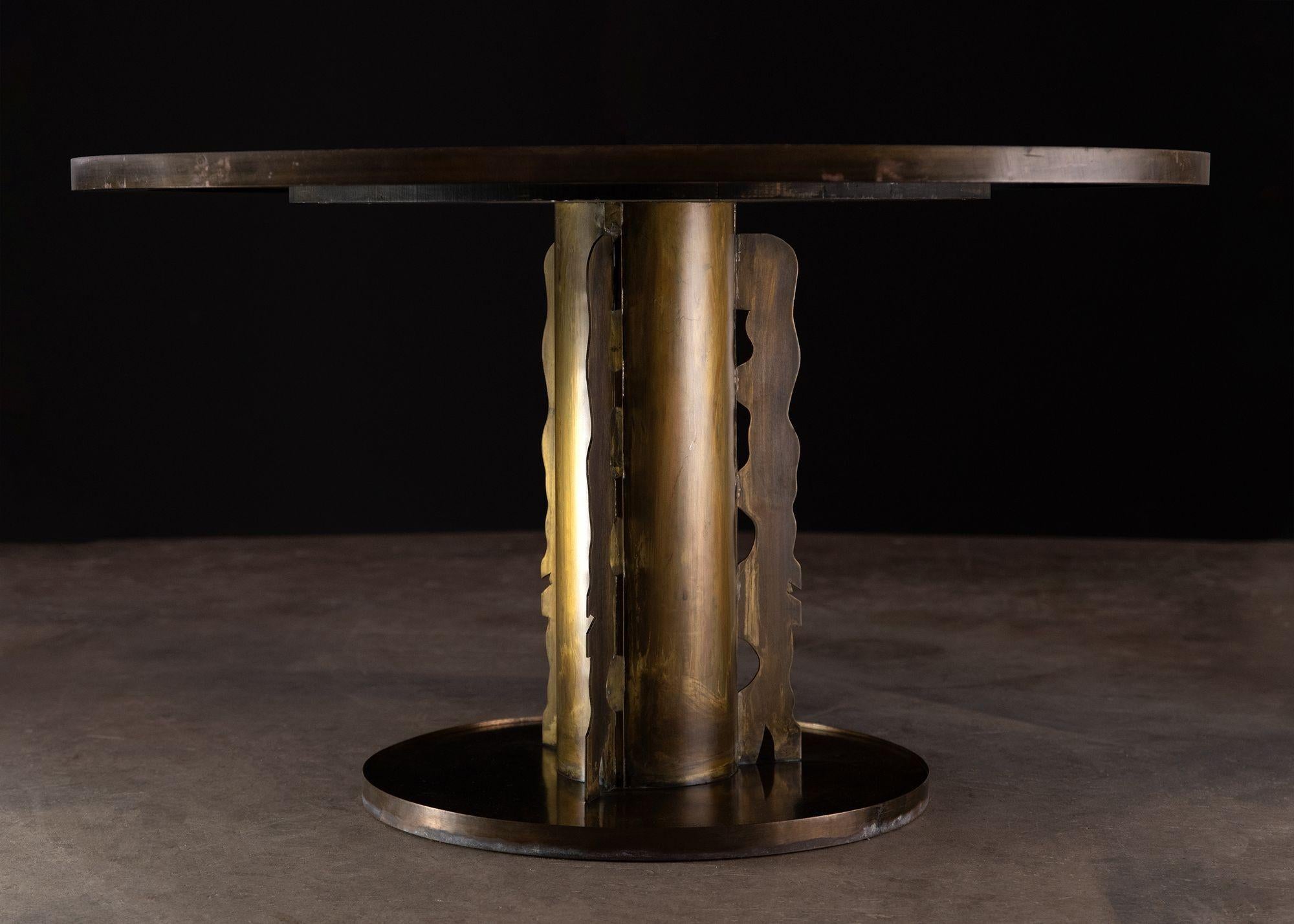 Etched Philip and Kelvin Laverne Dining Table 