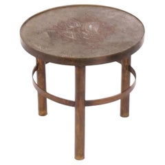 Philip and Kelvin Laverne End Table Rare Abstract Design